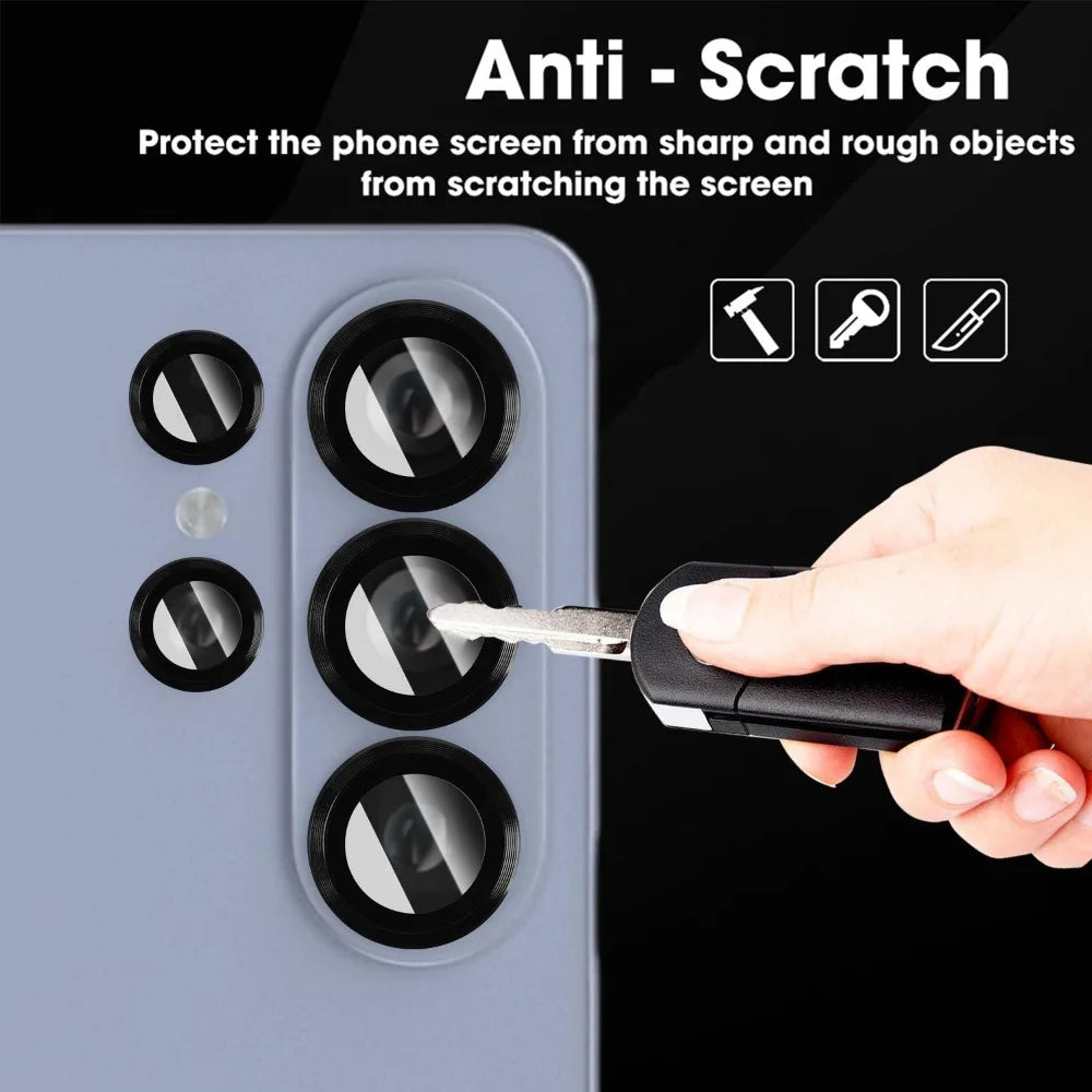 1-3pcs Tempered Glass for Samsung Galaxy S26/S26 Ultra/S26 Plus Metal Ring Camera Protector Easy Install Positioning Lens Film