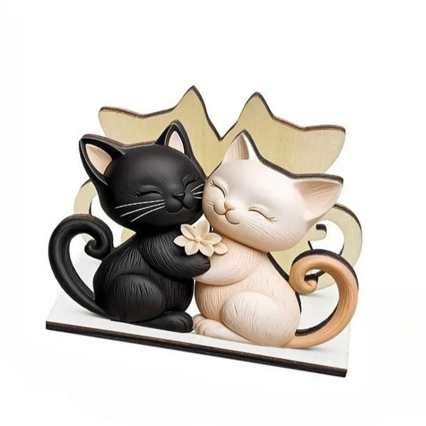 Wooden Cat-Shaped Tissue Holder