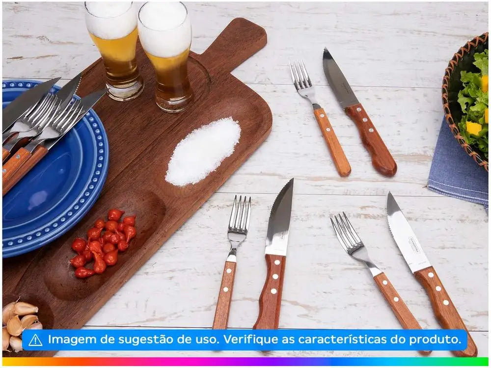 Set de couverts Tramontina Inox pour barbecue Dynamic Jumbo Quanti