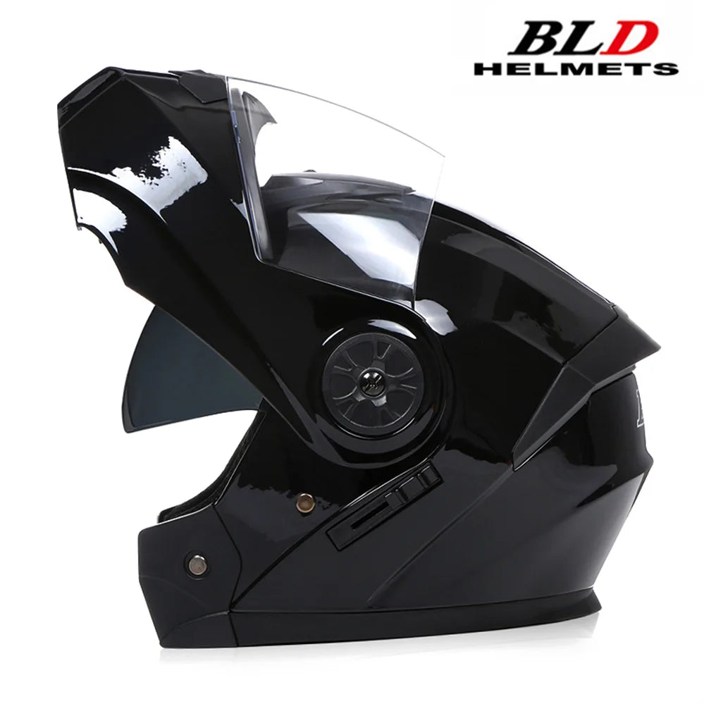 Modular Double Sun Visor Mtorcycle Helmet Men Women Classic Flip Up Riding DOT ECE Approved Racing Protective Casco Capatece