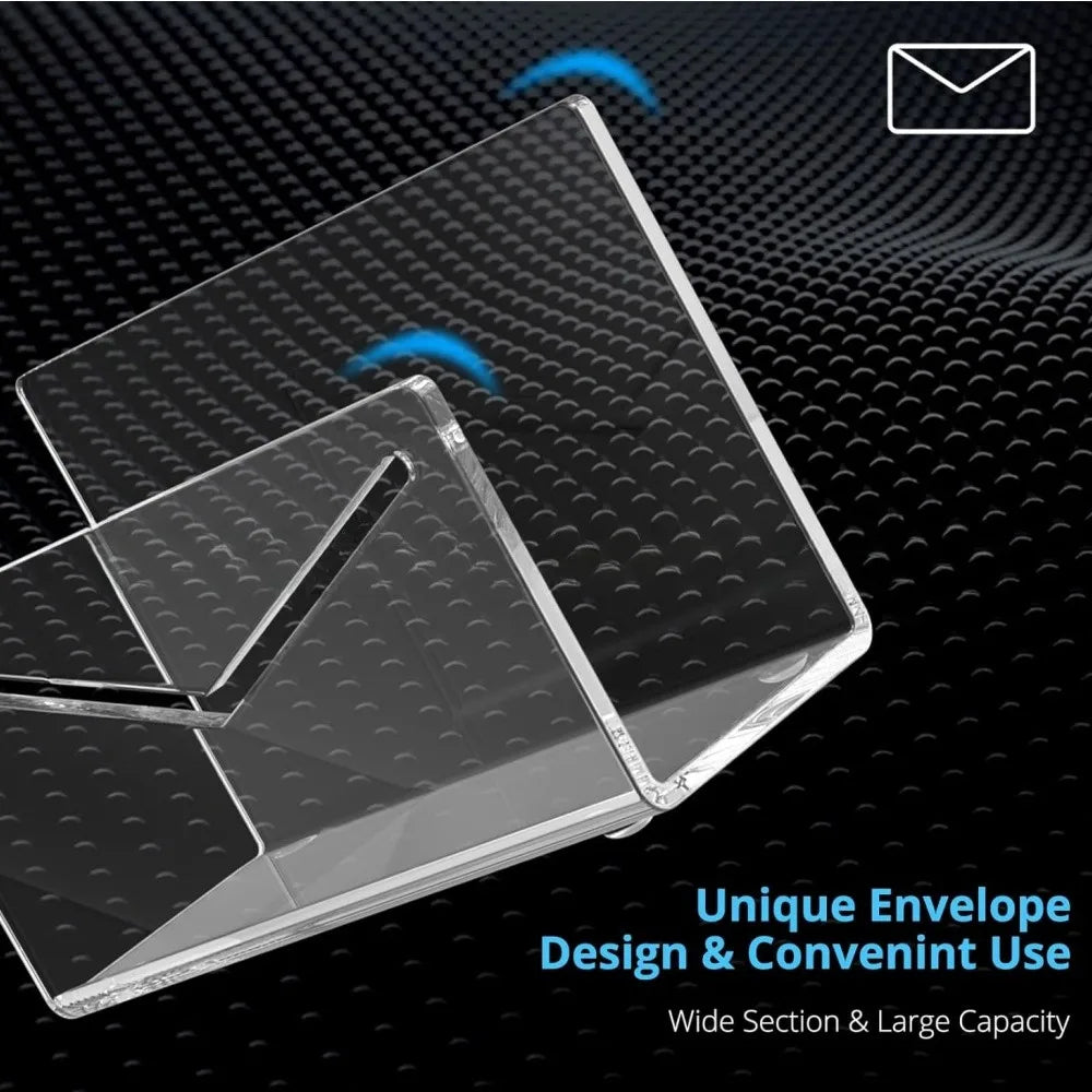 Acrylic Desktop Letter and Mail Organizer