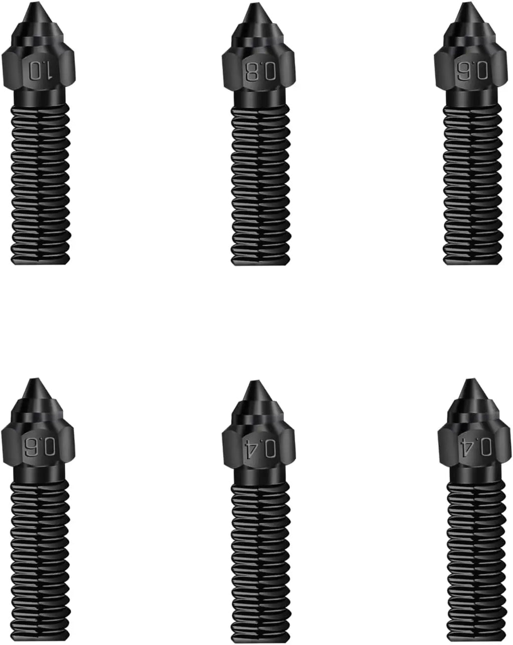 Sovol SV06 Plus Buses à haut débit en acier outil trempé 0,4/0,6/0,8/1 mm 6 pcs