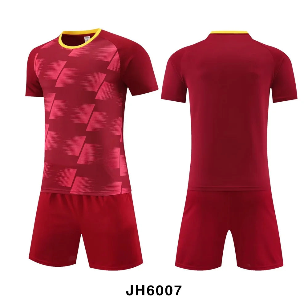 Adult Football Jersey Uniform Soccer Customize Men Kit Sports Clothes Women Futsal Sportswear Training Tracksuit Suit Clothing