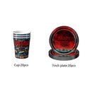 Horror Movie Birthday Decoration Stranger Season 5 Tableware Cups Plates Balloons Baby Shower Kids Birthday Party Supplies