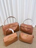 Women Shoulder HandBags Luxury Brand Rodeo Woman Bags 2026 Spring Autumn Genuine Leather Women Totes Fashion Gold Buckle