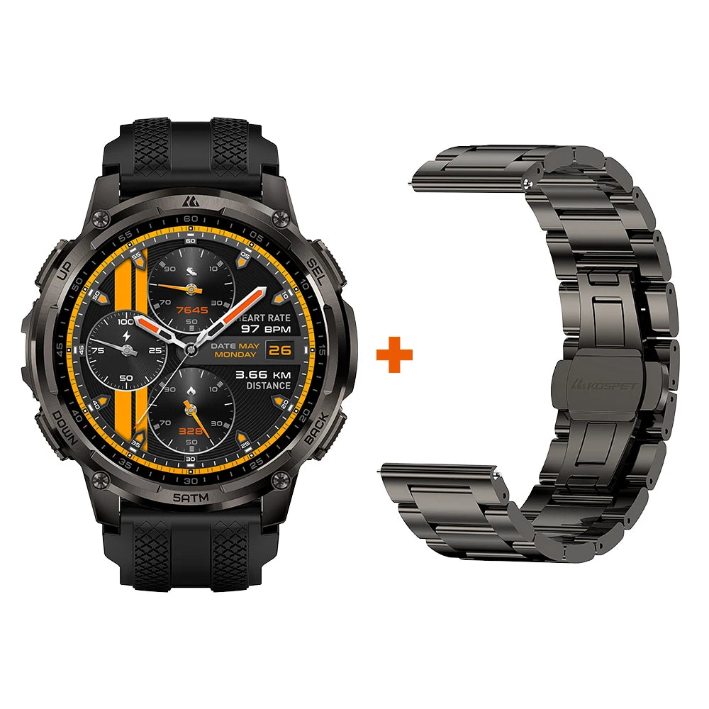 KOSPET TANK T4C smartwatch AMOLED 1,5″ con GPS e torcia