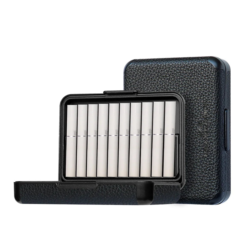 Étui en cuir litchi, boîte à cigarettes portable pour IQOS ILLUMA/ILLUMA ONE/ILLUMA PRIME, étui de protection pour accessoires de fumeur