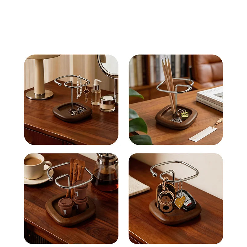 Soporte organizador de sobremesa para guardar mandos a distancia, estante para mandos de TV y aire acondicionado y otros objetos, ideal para el hogar y el escritorio de estudio.
