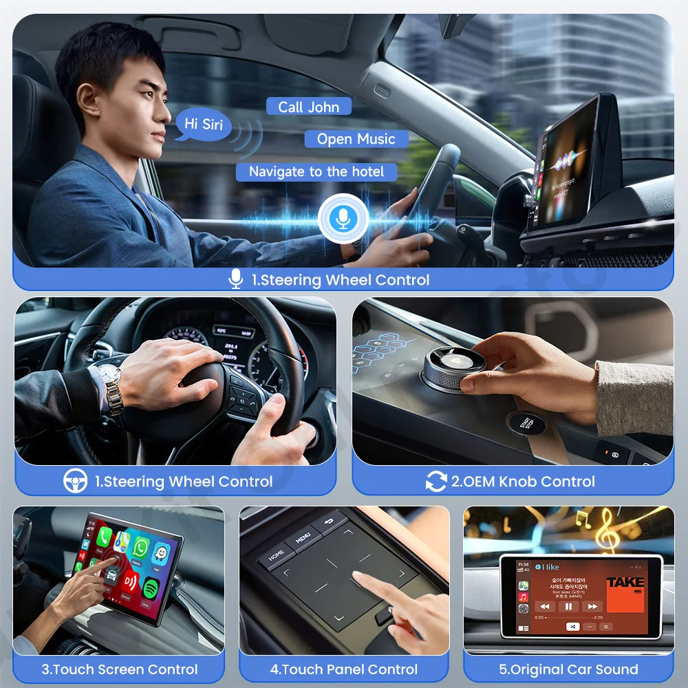 Adaptateur Carplay filaire vers sans fil Carlinkit Mini SE Connexion transparente pour CarPlay filaire Bluetooth Wi-Fi Mise à niveau du système d'infodivertissement pour voiture