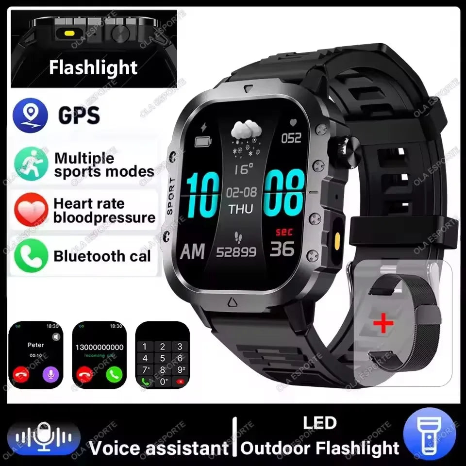 AMOLED Outdoor Smartwatch with Bluetooth Calling