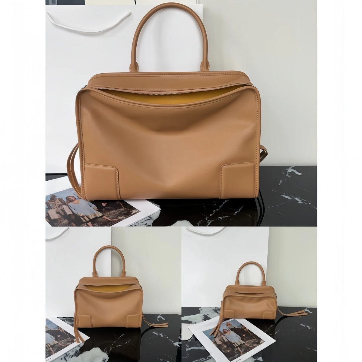 2026 Luxury Brand Design Women Shoulder Bags Top Quality Genuine Leather Women Handbags Fashion Street Style Bowling Bags Woman