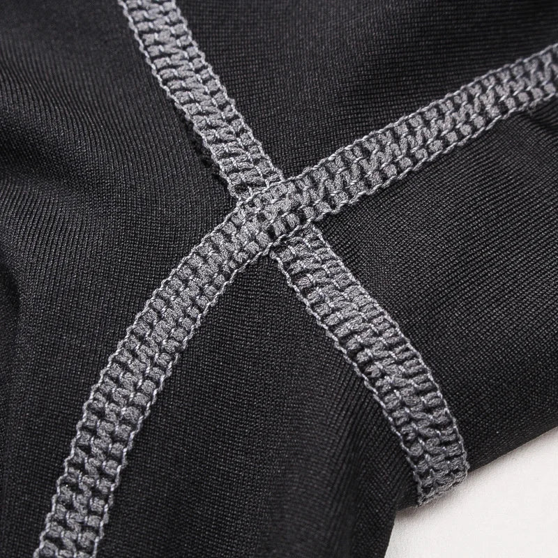 Maglia sportiva uomo nera a maniche lunghe