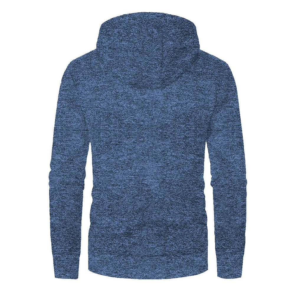 Men's Sweatshirt Jacaket Casual Simple Style Hooded Long Sleeve Outerwear Zipper Slim Fit Fashion Dailywear Male Jackets