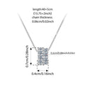 925 sterling silver necklace with moissanite pendant