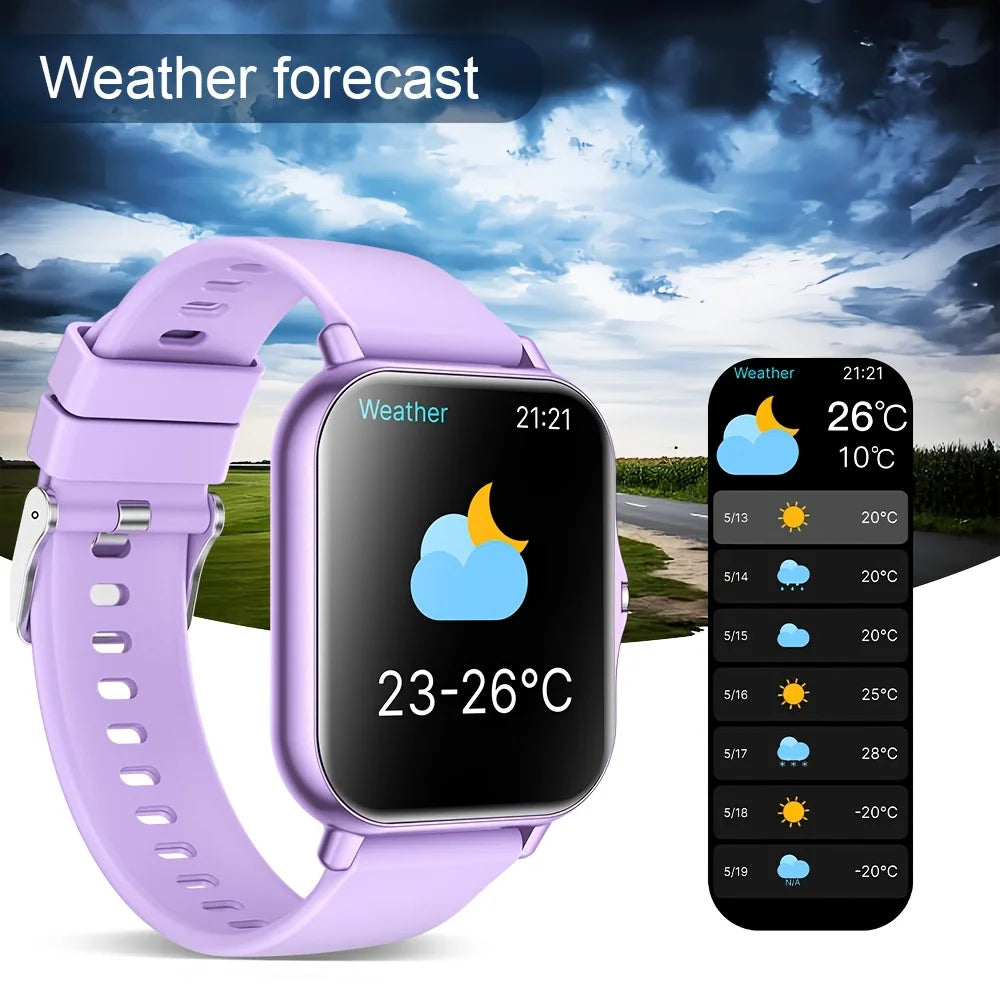 The Highly Sought-after Multi-functional Smartwatch of 2026 Features a Full Touch Display, Silicone Strap