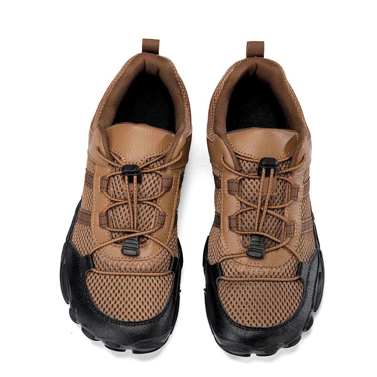 Large Size Wide Toe Shoes for Men's Outdoor Hiking and Cycling Casual Sports Shoes Shoelaces Anti Slip Rubber Sole Yijiao Shoes