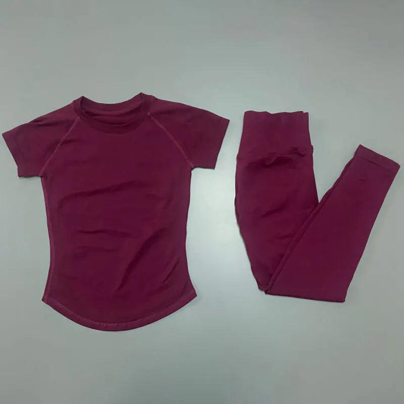 Ensemble yoga femme, 2 pièces, haut et legging