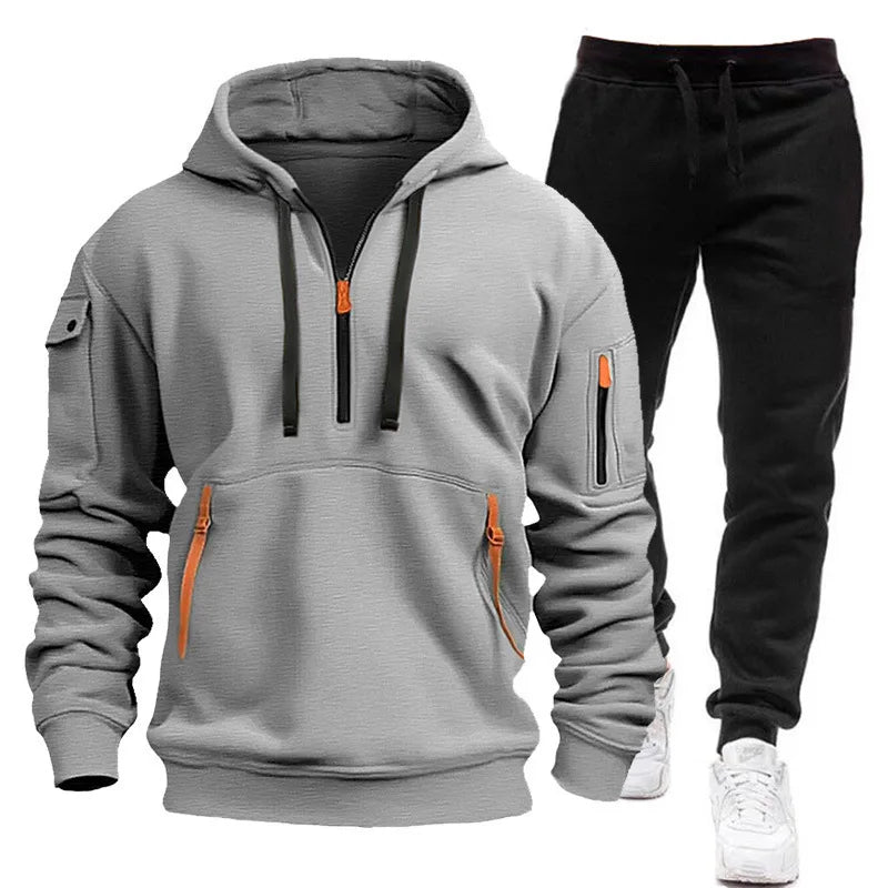 Completo uomo con felpa e pantaloni