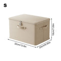 Grande boîte de rangement avec serrure, empilable, sécurisée avec poignée, bac de rangement verrouillable, lavable, paniers d'étagère pour