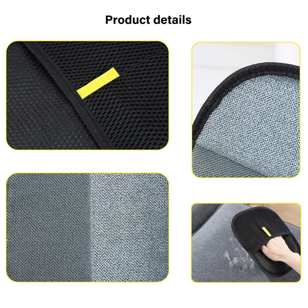 Gants de toilettage pour animaux, brosse antistatique pour enlever les poils d’animaux, outil pour retirer les poils de chien et de chat des canapés, tapis et vêtements