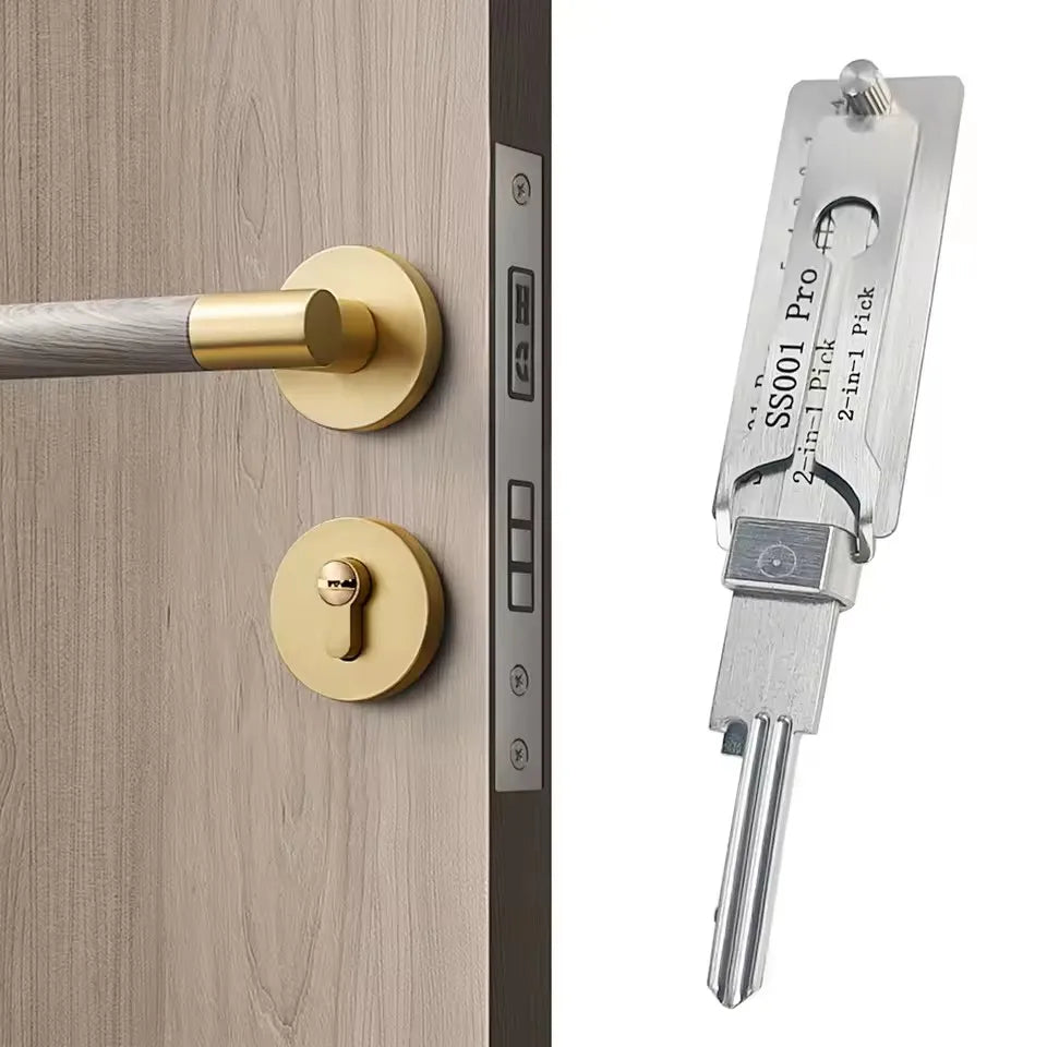 FÜR professionelle Schlüsselmacher Lishi 2-in-1-Werkzeug SC4 SC1 KW1 KW5 Werkzeuge für Haustüren Zivilschlüssel