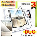 1/3Pcs Hydrogel Film For Apple iPhone Duo Inner Fold Screen Protector for iPhone 18 Duo Protective Film With Install Box Kit