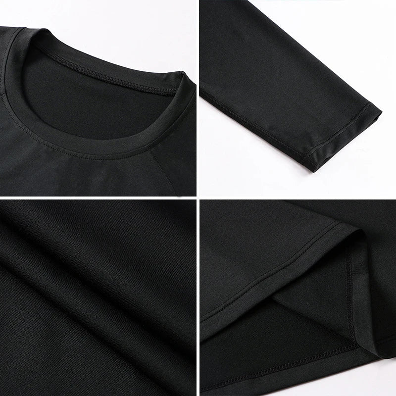 Maglia sportiva aderente uomo, maniche lunghe