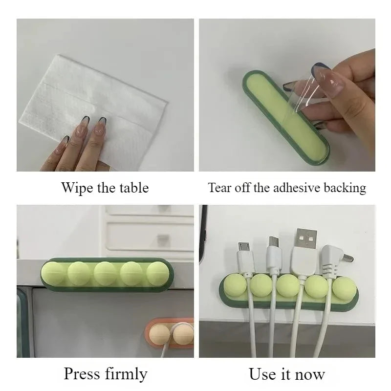Self-Adhesive Silicone Cable Winder Set