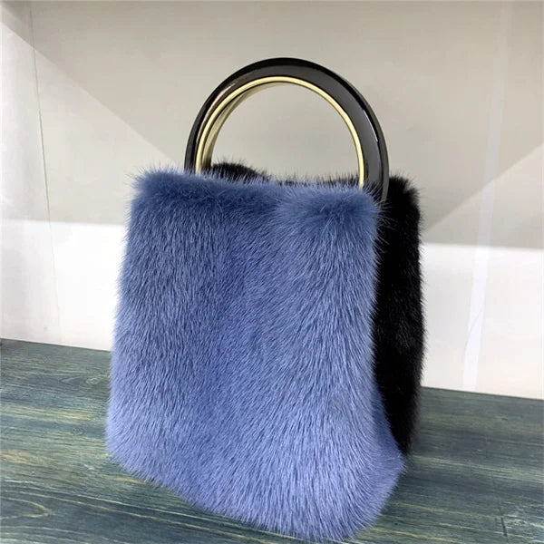 Luxury Designer Handbags Bag Mink Fur Bags for Women Square Bag Shoulder Bags Woman Luxury 2026 Ladies Hand Bag Women's Bag