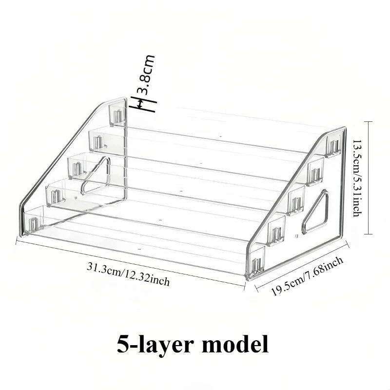 Eleganter Acryl-Organizer für Parfüm und Kosmetik – mehrstöckiger transparenter Präsentationsständer, stilvolles Aufbewahrungsregal für den Schminktisch
