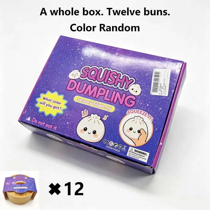 Christmas Dumpling Advent Calendar 24Pcs Mini Squishy Toys Countdown Blind Box Cute Stress Relief Squeeze Toy Xmas Surprise Gift