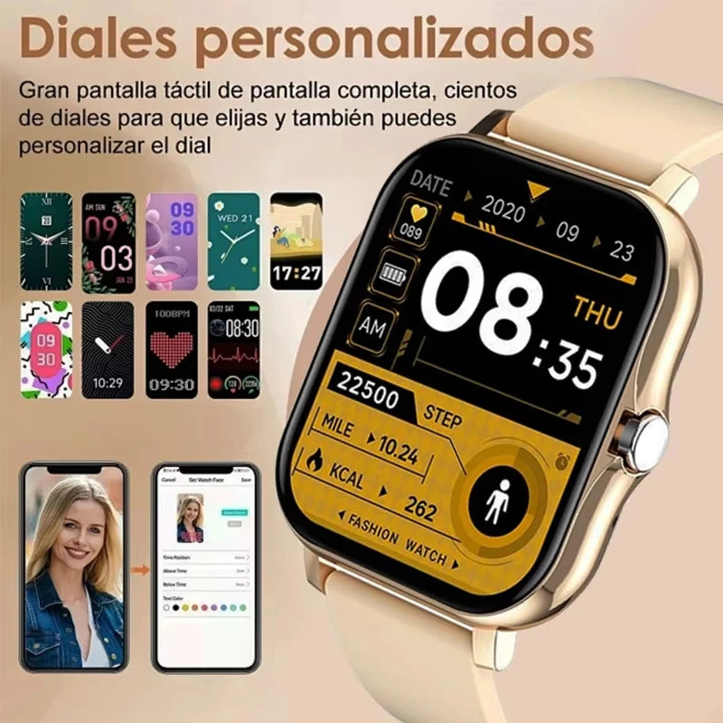 LAXASFIT Y13 smartwatch con chiamate Bluetooth