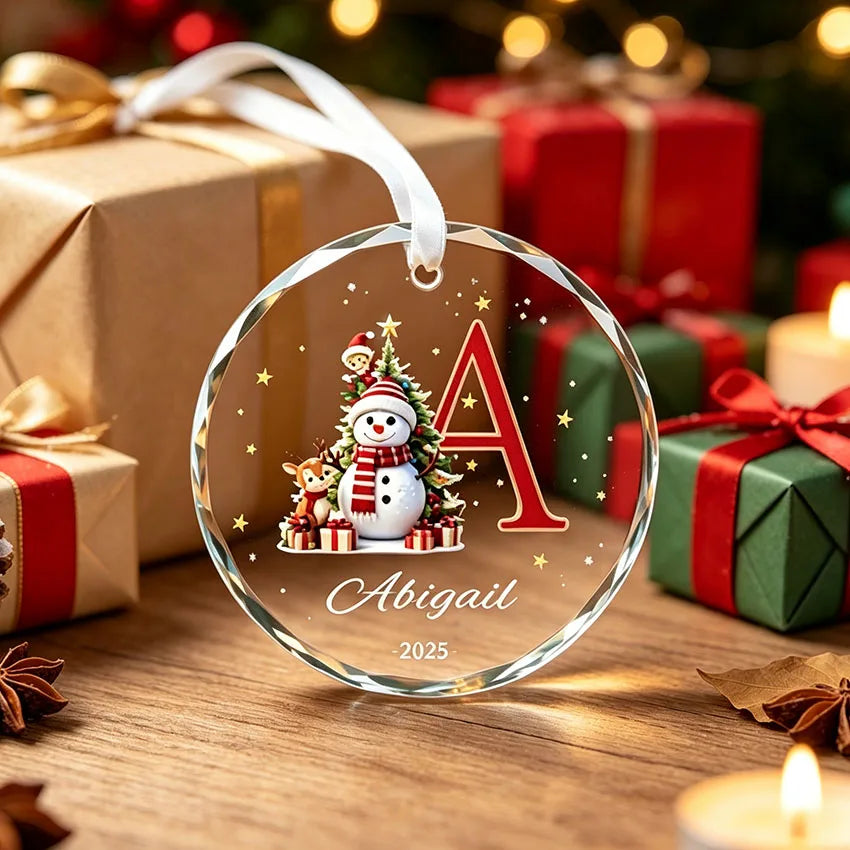 Adornos navideños personalizados, colgantes navideños personalizables con letras y nombres, decoraciones colgantes para el árbol de Navidad, regalos navideños significativos para familiares y amigos, y una forma de preservar la hermosa Navidad