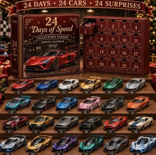 2026 New Sports Car Racing Series Christmas Blind Box, 2D Acrylic Gift Blind Box, Dongdongle Home Holiday Decoration