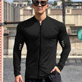 Felpa sportiva uomo a maniche lunghe con zip