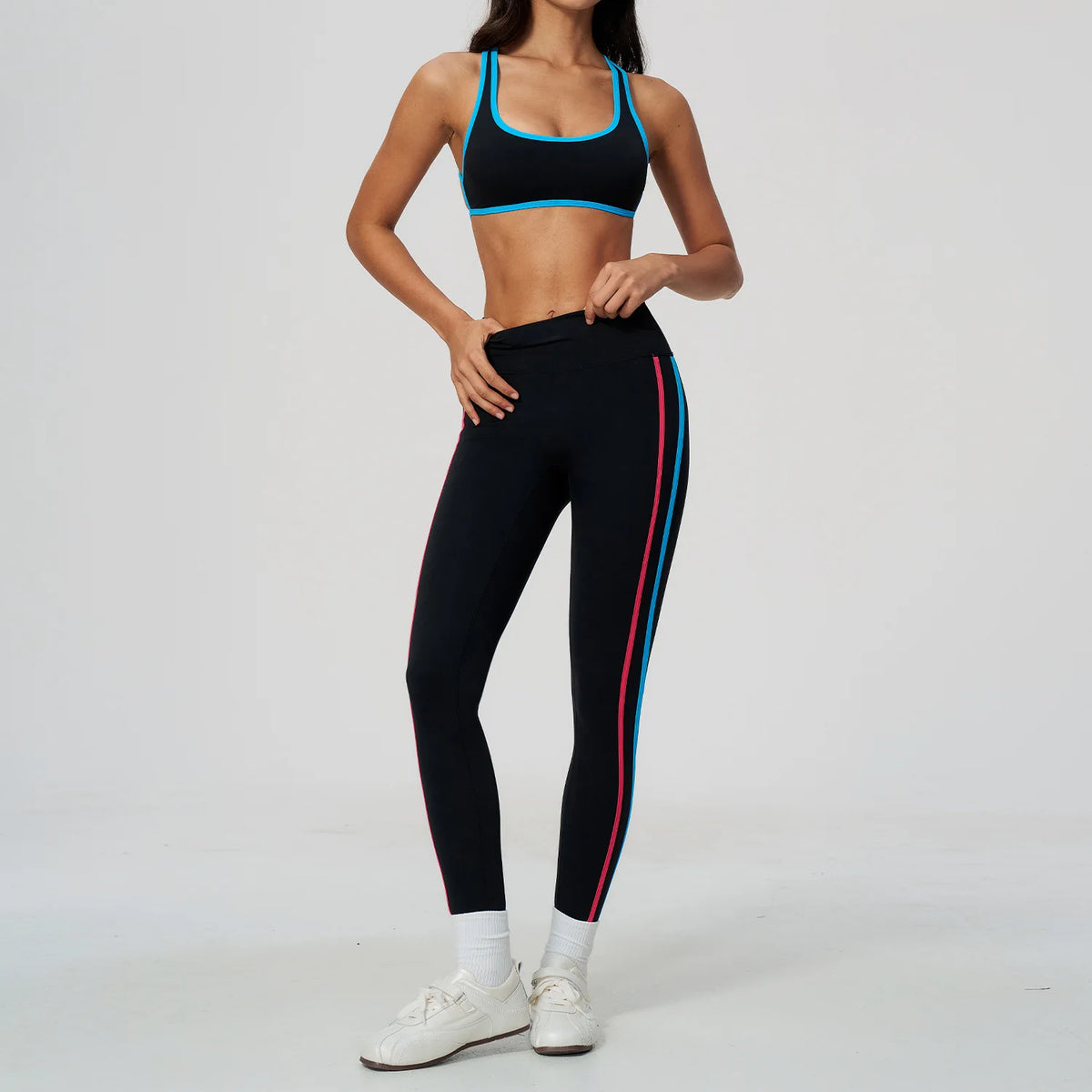 Ensemble yoga femme, 2 pièces, haut et legging