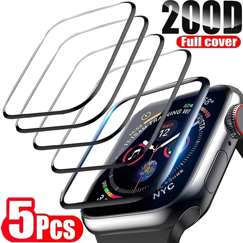 Screen Protector for Apple Watch 7 6 SE 5 9 8 4 3 2 40MM 41MM 42MM 44MM 45MM 38MM Ceramic Film for IWatch Ultra 2 49MM Not Glass