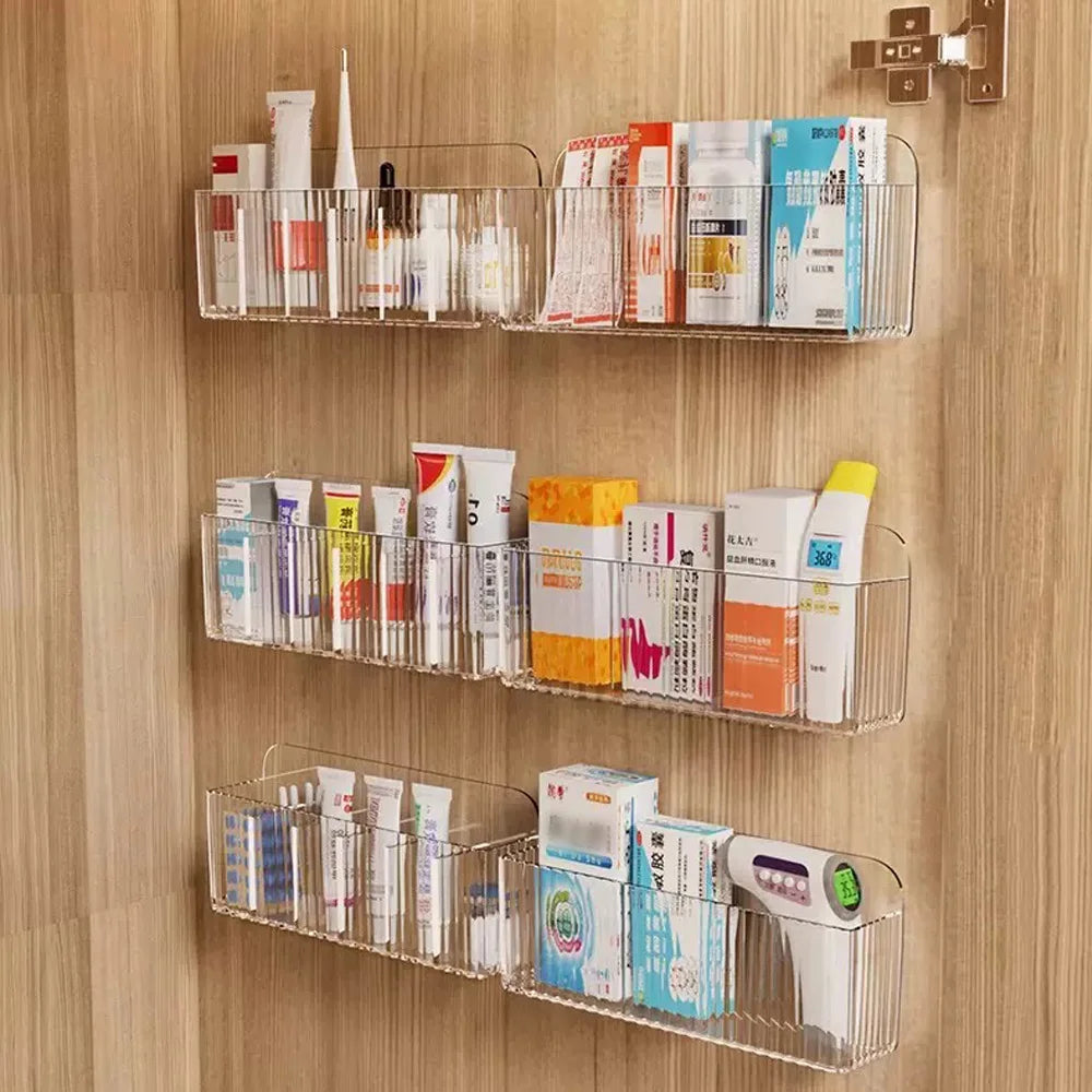 1 Stück - Multifunktionale Wand-Aufbewahrungsbox - Geeignet zur Aufbewahrung von täglichen Medikamenten, Kosmetika, Lippenstift, usw.