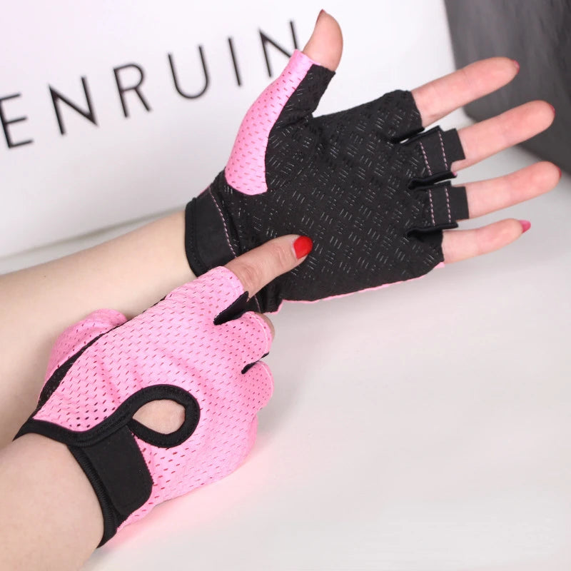 Half-Finger Weightlifting Gloves with Gel Grip