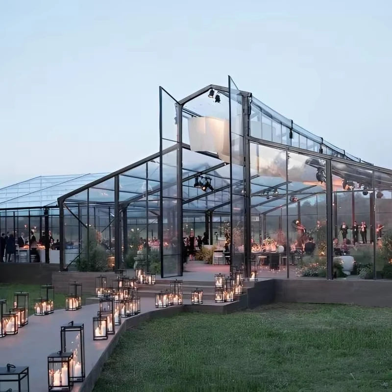 Custom Aluminum Frame Wedding Tent Luxury Transparent Event Pavilion For Hotel Resort Outdoor Venue Party Exhibition Rental