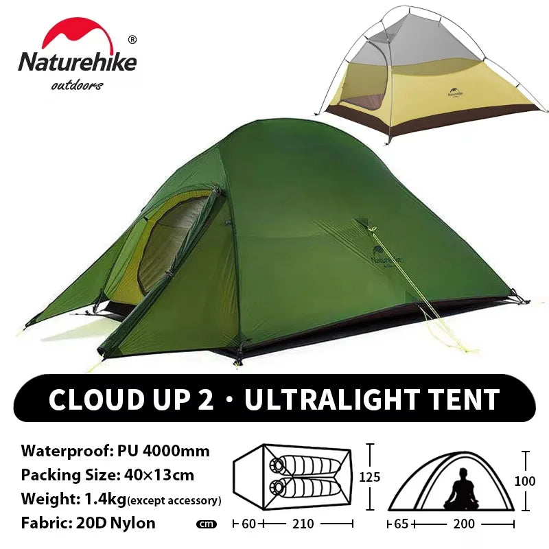 Tenda da trekking Naturehike Cloud Up per 2 persone