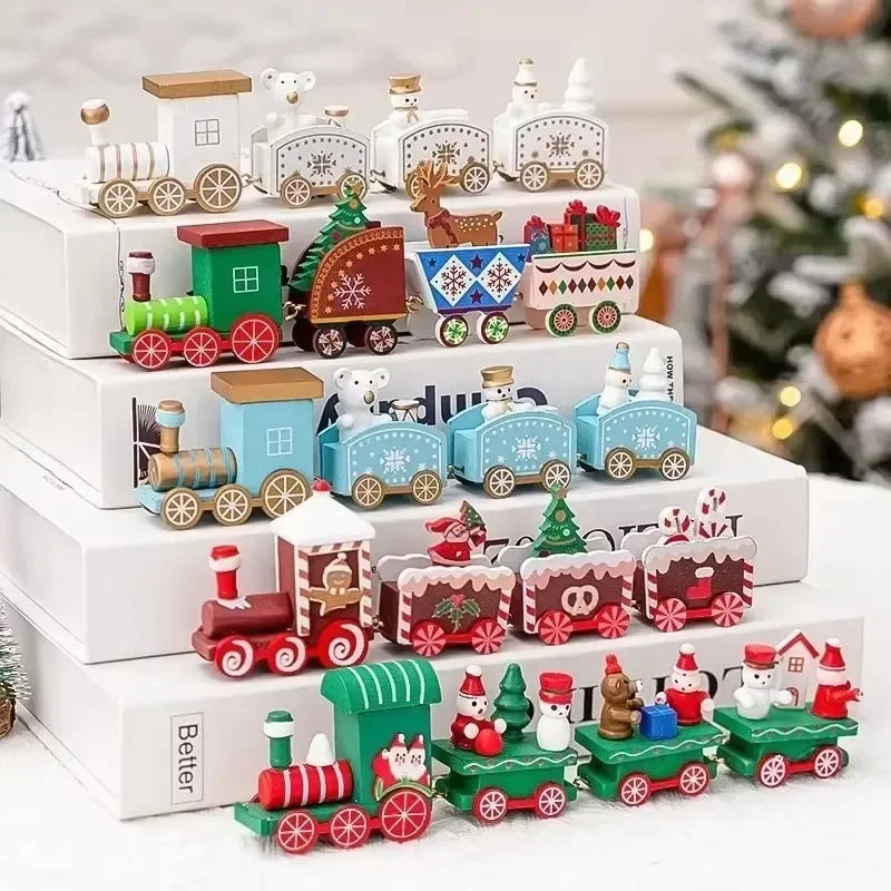 Christmas Train Merry Christmas Home Decorations Christmas Ornaments Xmas Navidad Noel Gifts Happy New Year 2025 Gifts