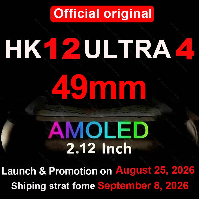 Smartwatch HK12 Ultra 4 con display AMOLED