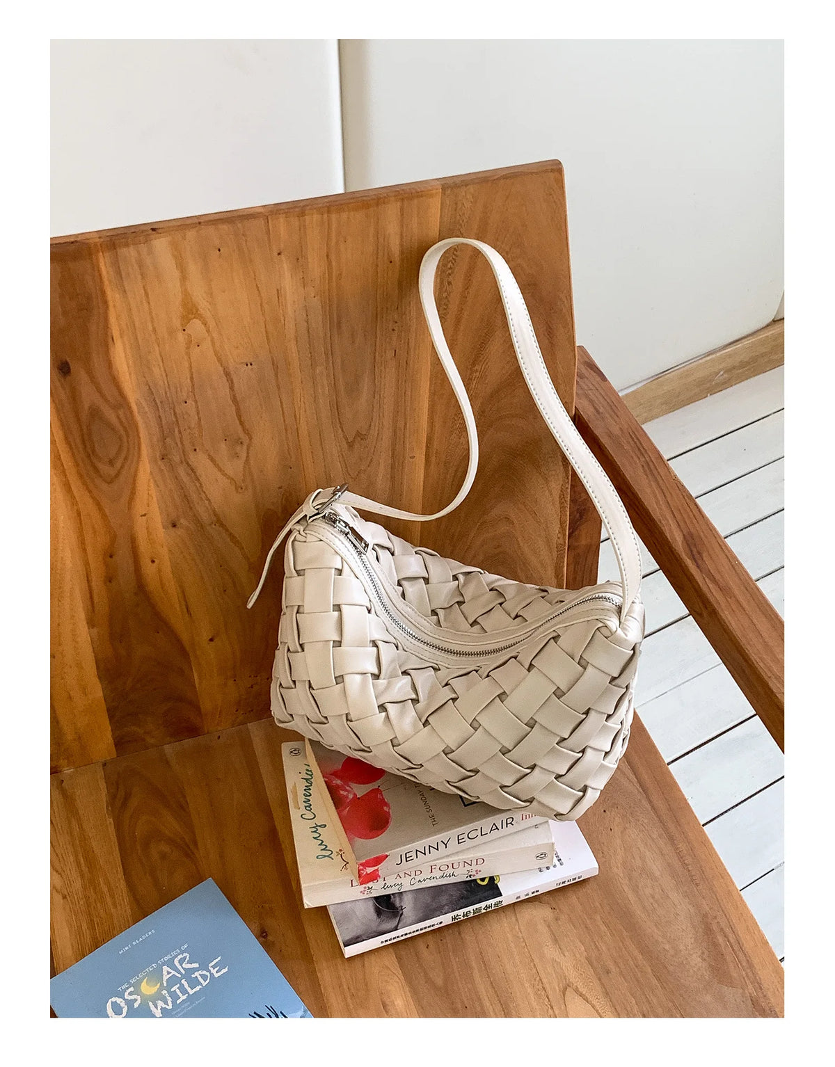 PU Soft Handmade Weave Underarm Bags For Women Luxury Designer Handbag And Purse 2026 New In Fashion Simple Commuting Shoulder