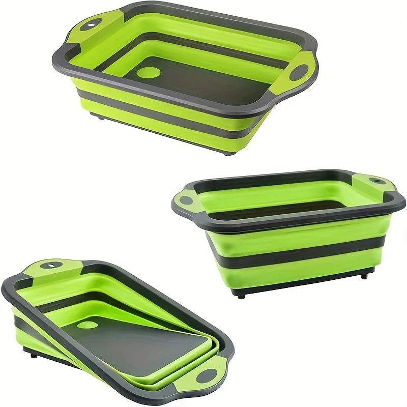 Foldable Portable Basin with Sink and Storage