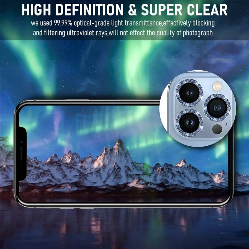 1 Set Metal Ring Glass Camera Lens Protector For IPhone 18 Pro Max 14 15 16 17 Pro Max 17Pro 16Pro 18Pro 17 Cover Accessories