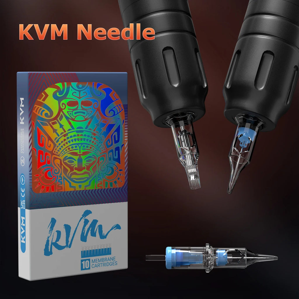 Kit de stylo de tatouage sans fil rotatif KVM, machine à tatouer sans fil, kit pour maquillage permanent, matériel de tatouage