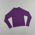 Maglia sportiva donna, maniche lunghe e asole per pollici