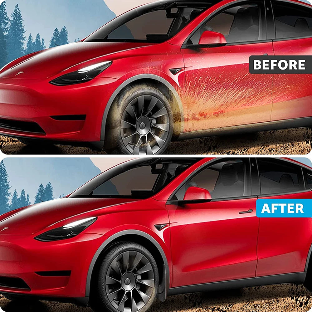 Mud Flaps for Tesla 2020 - 2024 2025 Model Y Juniper Splash Guards Fender No Drilling No Tape All Weather Mudflaps Accessories