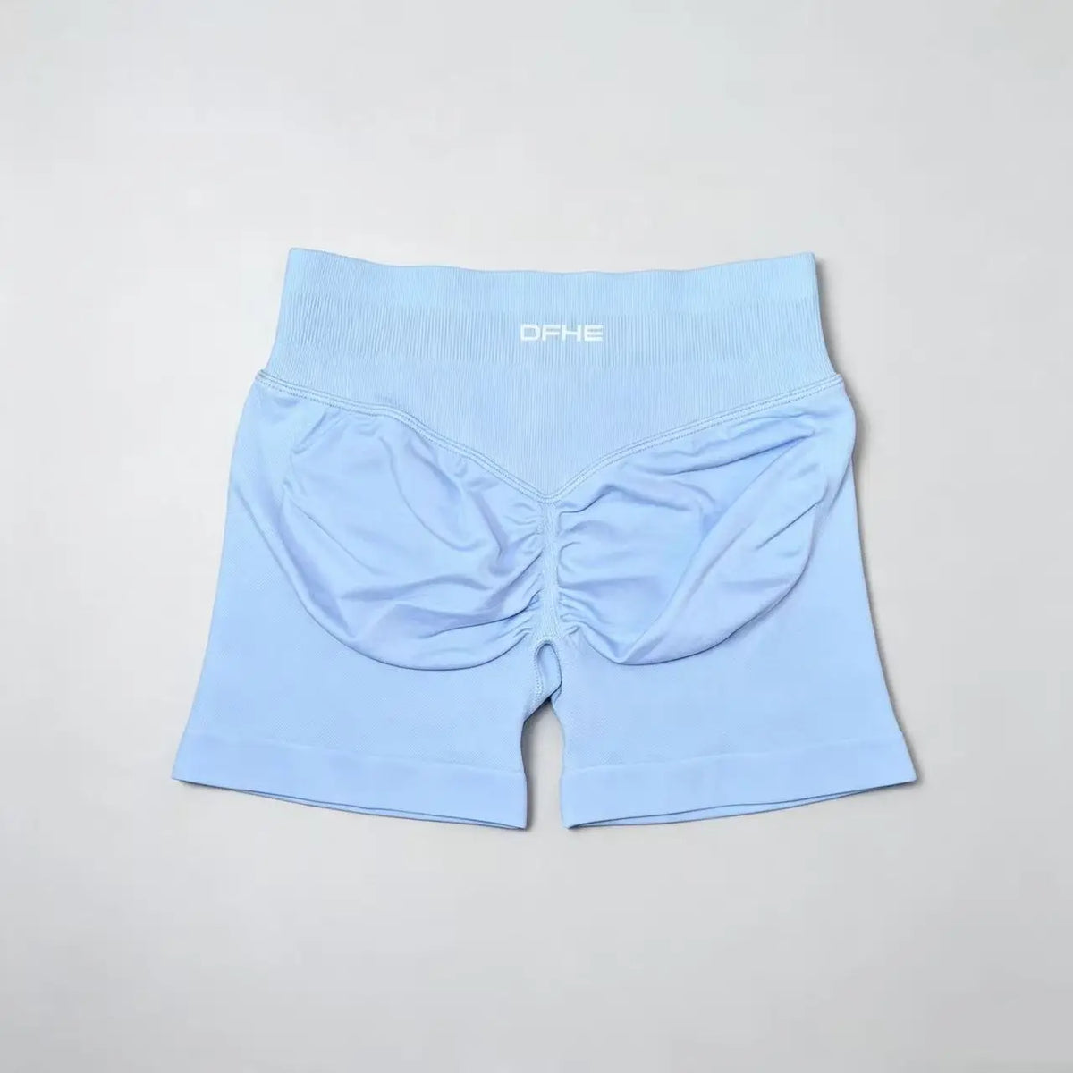 Pantaloncini yoga donna in nylon a vita alta